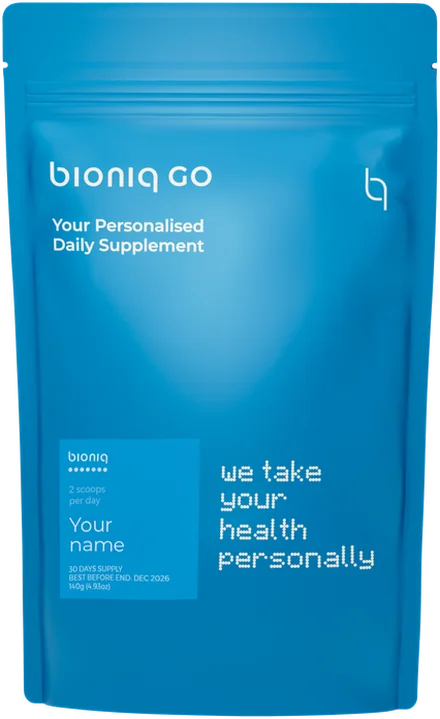 bioniq GO pouch — Your Personalised Daily Supplement